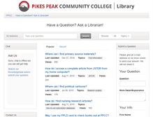 Tablet Screenshot of libanswers.ppcc.edu